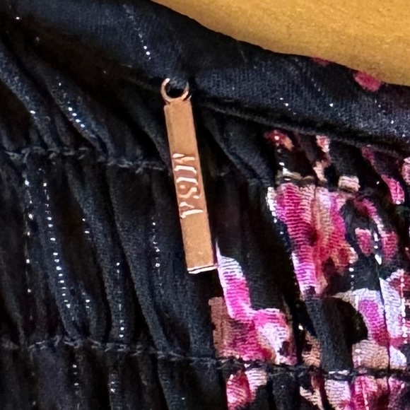 Misa Roisin Smocked Dress Berry Floral Med. CB2103 - Picture 12 of 12